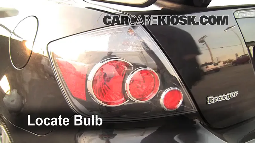 2009 Scion tC 2.4L 4 Cyl. Luces Luz trasera (reemplazar foco)